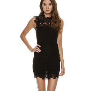 Intimately free people black lace dress new without tags